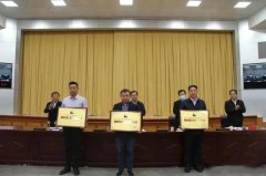 麻城华建石材授牌“大别山质量奖”并获奖金3