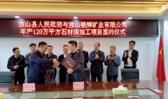 年产120万平方石材深加工项目落户独山，总投资