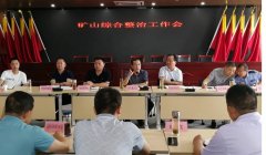 麻城市石材产业园组织召开“矿山综合整