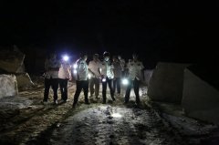 烟台招远市对张星镇石材加工园区突击夜