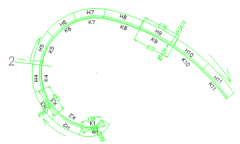 石材旋转楼梯弯位线条如何计算用料量?