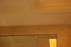 杏耀平台墙面石材与顶面交接收口工艺！