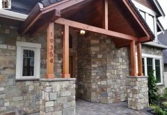 别墅入口的廊柱用文化石该怎么做？