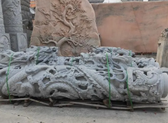 杏耀测速图解石雕产品包装及运输拆箱注