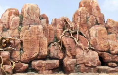 塑山仿造自然山石的特点、设计及施工步