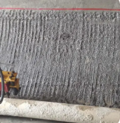 杏耀平台凿毛圆柱和凿毛弧形墙的技术难