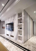 杏耀注册墙面石材与顶面交接收口工艺