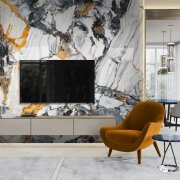 杏耀平台岩板背景墙的设计安装流程及注意事项